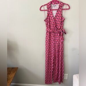 Diane von Furstenberg for Target Sleeveless Pink Modern Geo Jumpsuit